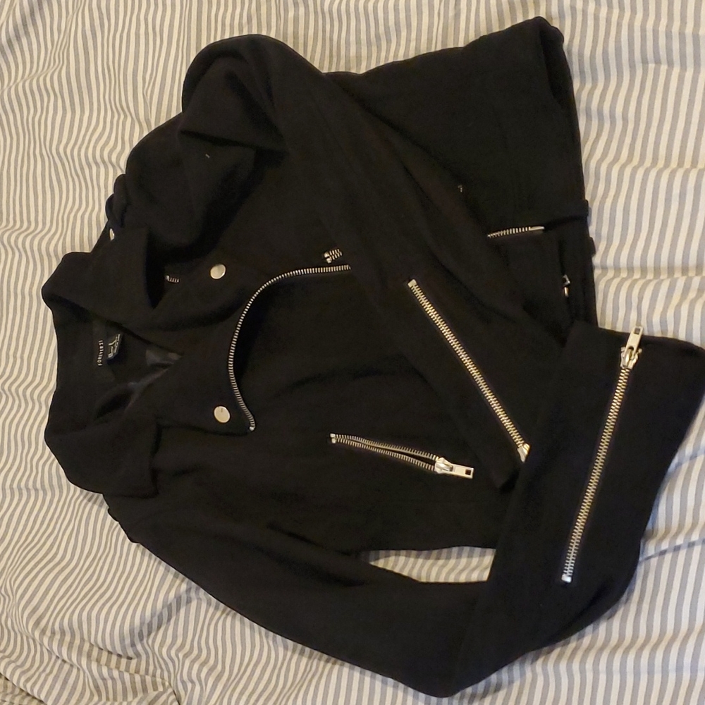 Black moto jacket